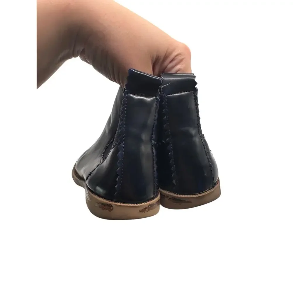 Zara Girls Black Chelsea Ankle Boots SZ 29 Minimalist Slip On Classic Versatile
